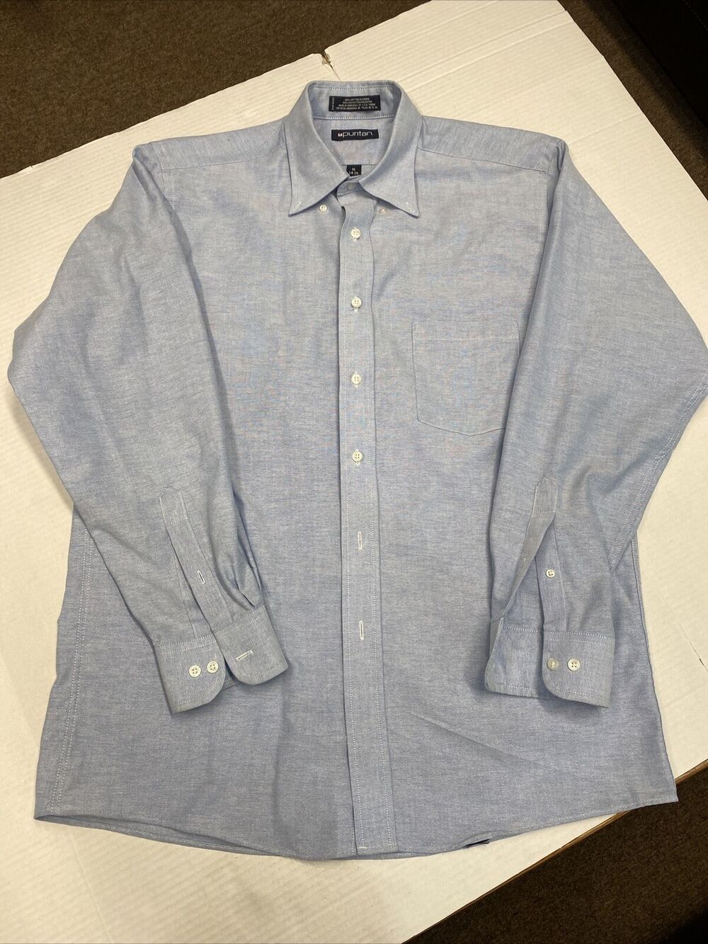 Puritan Men’s Button Down Size 16 34-35 Excellent Condition (b20)